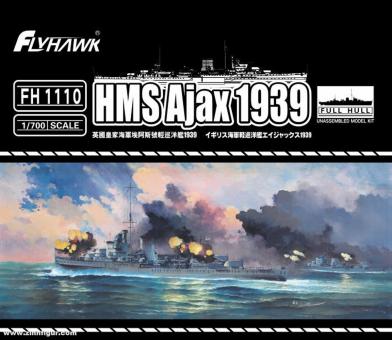 Light Cruiser HMS Ajax 1939 