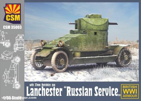Lanchester Panzerwagen 37 mm Hotchkiss "Russischer Dienst" 