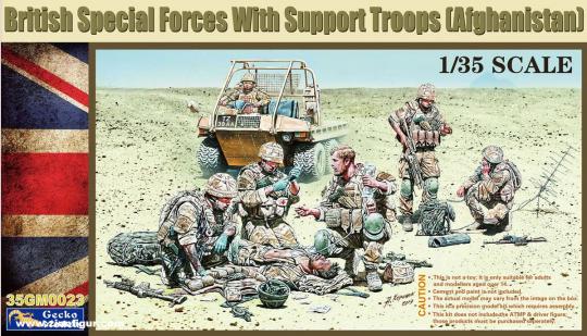 Britische Special Forces mit Unterstützungs-Trupp (Afghanistan) 