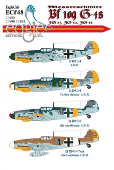 Bf 109G-4 "JG27/JG52/JG53" Decals 