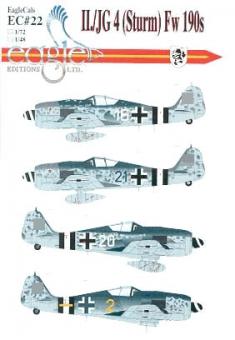 Fw 190A-8/R2 "II./JG4 (Sturm)" Decals 