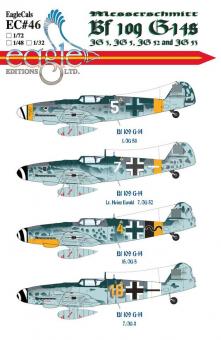 Bf 109G-14 "JG3, JG5, JG52 & JG53" Decals 