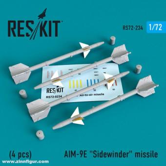 AIM-9E Sidewinder Raketen (4 Stück) 