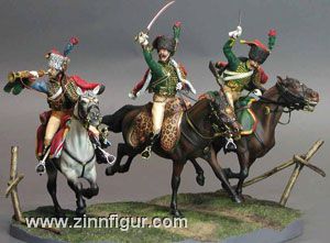 Mounted Guard Chasseurs in attack 