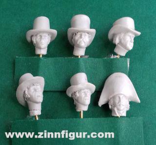 6 Heads with Hats 