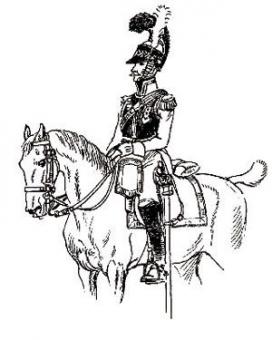 Saxe Officier du régiment de Zastrow 