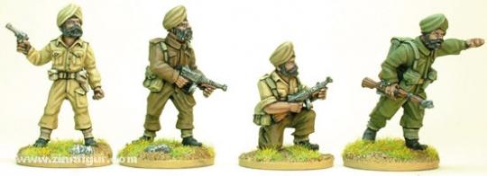 Sikh Infanterie Kommandofiguren 