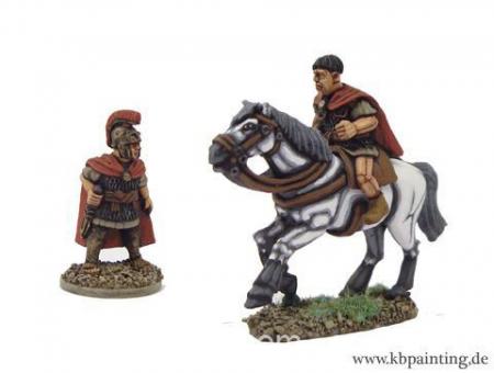 Republikanischer Römischer General - zu Fuß und zu Pferd 
