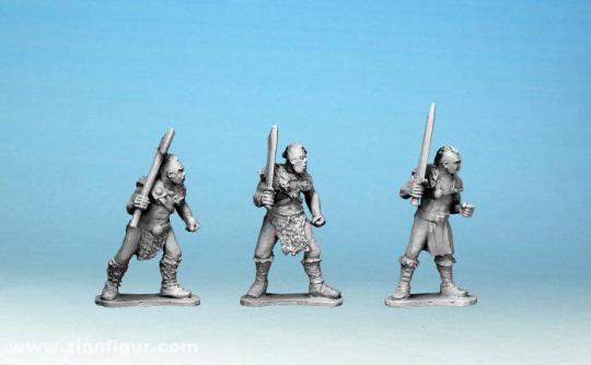 Half Orc Marauders with Weapons and Shields 