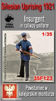 Aufständischer in Eisenbahner-Uniform - Schlesischer Aufstand 1921 