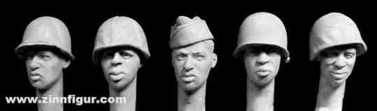 Heads Black US Soldiers M1 Helmet / Overseas Cap 