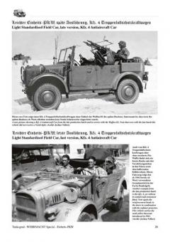 Personenkraftwagen der Wehrmacht Einheits-Pkw eingezogene und erbeutete Personenwagen im Einsatz Kübelwagen