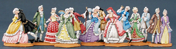 Berliner Zinnfiguren | 18th. century Rococo-couples | purchase online