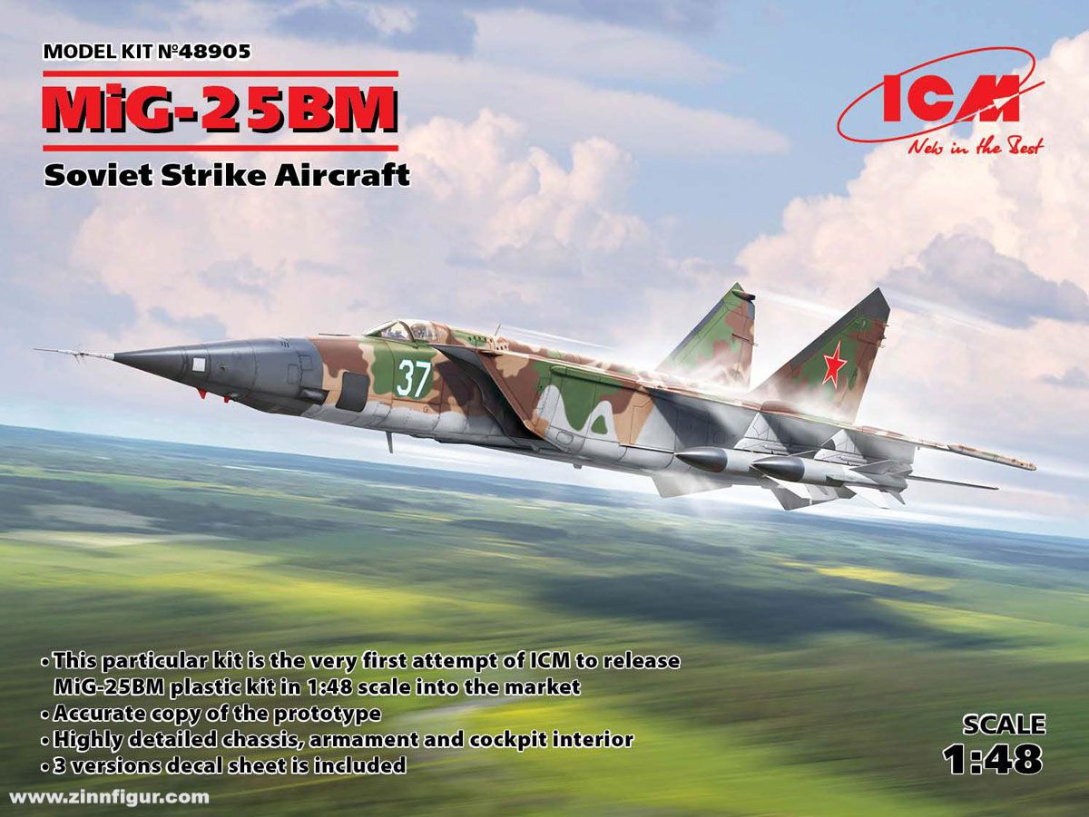 8571円 【翌日発送可能】 ICM 48901 148 ミグ MiG-25 RBT