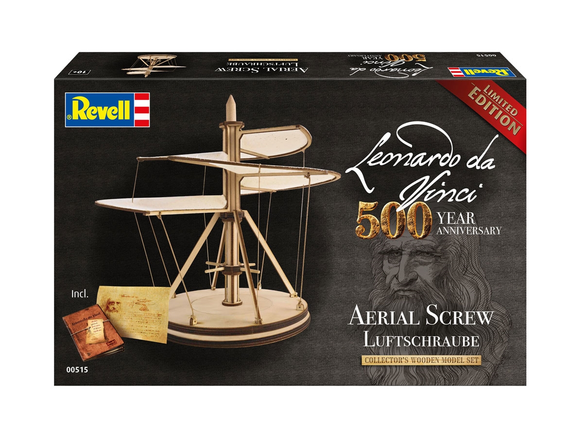 Revell 00515 Aerial Screw Model Set 1:48 Leonardo Da Vinci BRAND NEW 