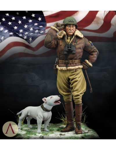 Figurine du général G.S.PATTON France 1944 - Soldats et figurines
