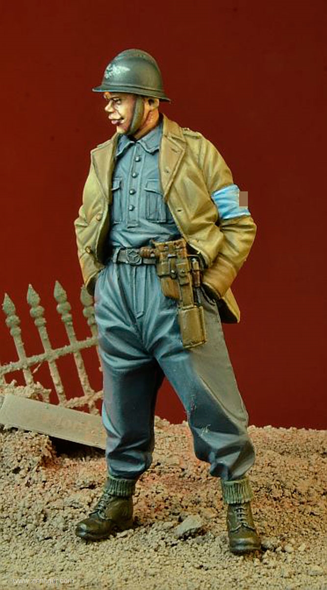 Berliner Zinnfiguren | Luftschutz Member in Adrian Helmet - 1945