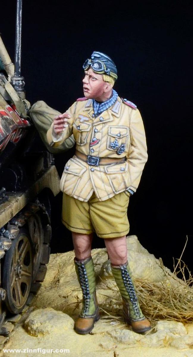 Berliner Zinnfiguren | Afrika-Korps Tank Officer - North Africa