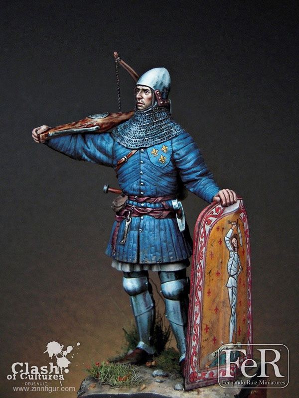 Unpainted 1/24 75mm Resin Figure Model Kit Ancient Knight Man Eternal Crusader 