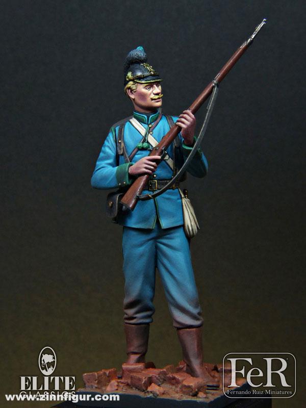 1/20 90mm Resin Figure Model Kit Warrior Prussian Soldier Infantry Unpainted 