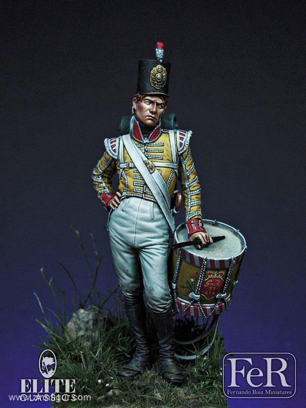 British Boy Drummer at Battle of Albuera Tin Painted Toy Soldier Pre-OrderArt 