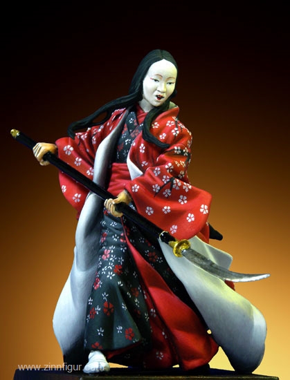 55mm Bust Resin Figures Model Kit Female Samurai Kiss Unpainted Unassambled Kit