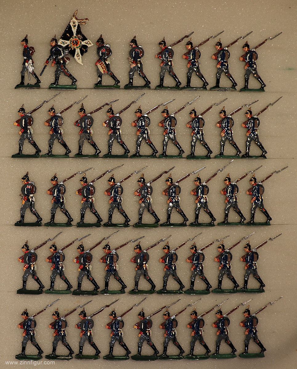 Berliner Zinnfiguren | Kieler Zinnfiguren: Infanterie im Vormarsch, 1870  bis 1871 | purchase online