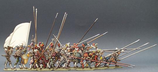 Landsknecht-Company, warding off cavalry - smal group 