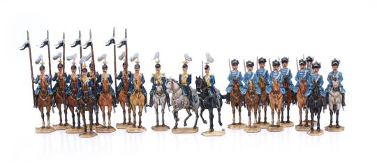 Prussian Hussars and Lancers before the Charge 