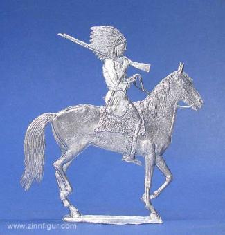 Großfigur: Indianerhäuptling zu Pferd 