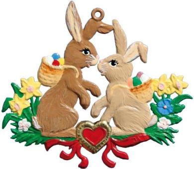 Ornament: Easter Bunny Couple 