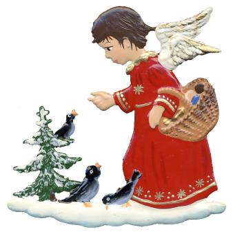 Angel Feeding Birds 