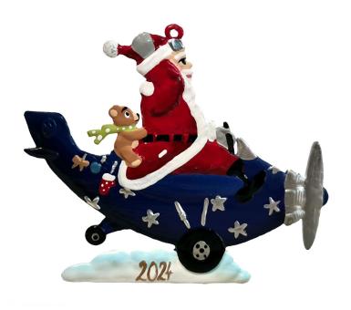 Anhänger: Der Weihnachtsmann lernt  fliegen 