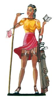 Pin Up : Joueuse de golf 