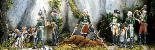 Emperor Napoleon I. as a hunter, France 1810. 