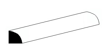 Barre quart-de-rond 2,0 mm 
