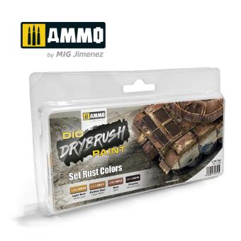 Dio Drybrush: Rost Farbtöne Set 