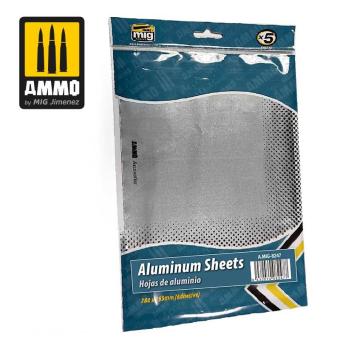 Self-adhesive aluminium sheets 280x195mm 