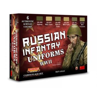 Russian Infantry Uniforms WWII - Paint Set 