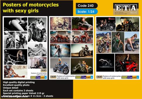 Erotische Motorradposter 