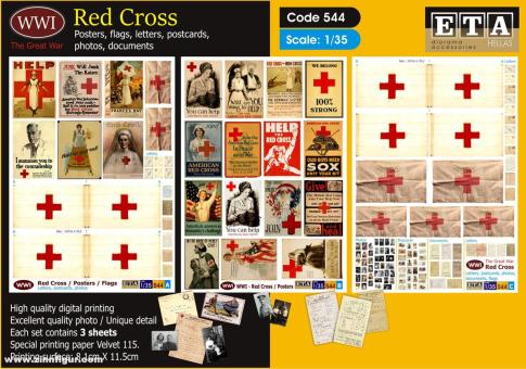 Poster rouge - croix 