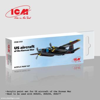 Avions américains de la « guerre de Corée » - Coffret de peinture acrylique 
