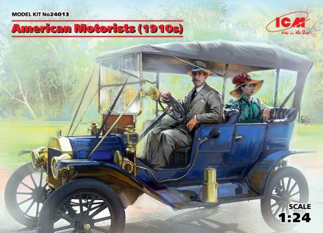 Automobilistes américains vers 1910 