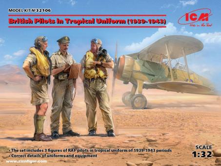 Britische Piloten in Tropenuniform - 1939-43 