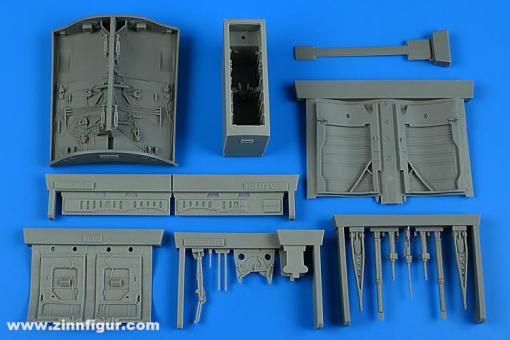TF-104G & CF-104D & F-104DJ/F Starfighter Fahrwerkschächte (Italeri) 
