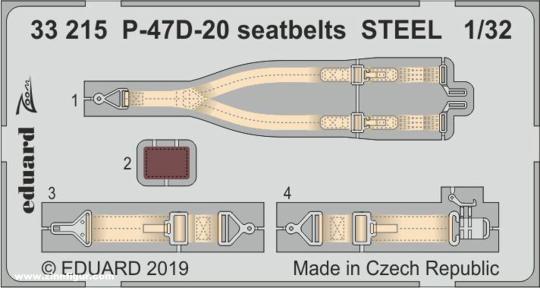P-47D-20 Seatbelts STEEL 
