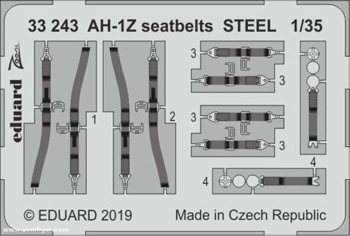 Sangles AH-1Z (acier) 