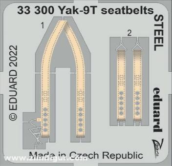 Yak-9T Seatbelts STEEL 