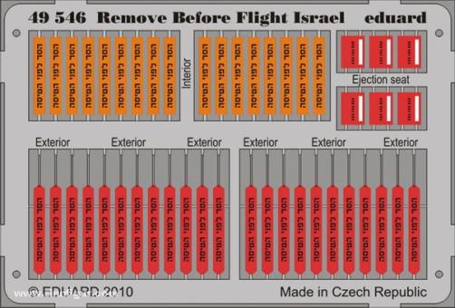 Remove Before Flight - Israel 