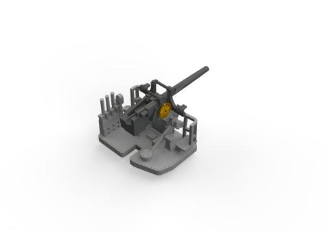 5''/25 Caliber Mk.10 Gun - PRINT 